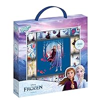 Disney Frozen II Large Sticker Box with Over 1800 Stickers on 14 Rolls with Anna & Elsa Floral and Letters
