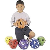 12 Sided Numbered Dice (Set of 6)