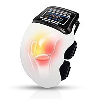 XIYNBH Knee Massager, Multifunctional Cordless Knee Massager, Heated Vibrating Pain Relief Knee Massager, Touch Screen Knee Massager with Airbag and Rechargeable Function