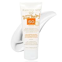 All-Natural SPF 50 Mineral Sunscreen Lotion for Baby | Ultra-Gentle Broad Spectrum Non-Nano Zinc Oxide | Aloe Vera + Carrot Extract for Soft, Hydrated Skin | Face + Body | Reef-Friendly