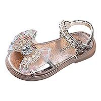 Water Sandals for Girls Size 3 Summer Sandals Princess Girl Open Toe Sandals Bow Knot Toddler Slippers Size 9 Girl