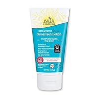 Uber-Sensitive Mineral Sunscreen Lotion SPF 40 | Reef Safe, Non-Nano Zinc, Contains Organic Colloidal Oatmeal | Steroid-Free Eczema Cream for Baby, Kid & Family, 3-Ounce