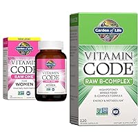 Vitamin Code Raw One Once Daily Multivitamin Capsules & Vitamin B Complex - Vitamin Code Raw B Complex - 120 Vegan Capsules