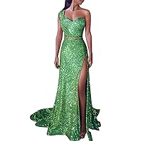 Cold Shoulder Prom Dress Women Sequin Prom Party Gown Sexy Gold Evening Bridesmaid Formal Fall Dresses