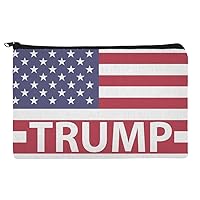 GRAPHICS & MORE President Trump American Flag Makeup Cosmetic Bag Organizer Pouch