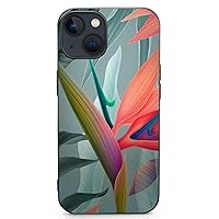 iPhone13 Plant Bird of Paradise Phone Case Case for iPhone 13 Series, Shockproof Protective Phone Case Slim Thin Fit Cover Compatible with iPhone, iPhone13 Mini