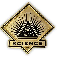 PinMart's Black and Gold Science Student School Teacher Lapel Pin