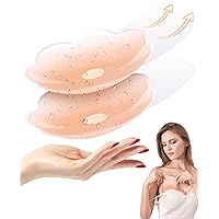 Pasties Nipple Covers No Show Sticky Bra Push Up Stapless Backless Beach Essentials Gifts for Women Wife Friend Bridesmaid Pink