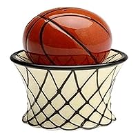 CG 10450 Magnetic Basketball with Net Salt & Pepper Shaker Set, Orange, 2 1/2''x2 1/2''x3''H