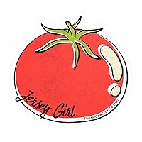 Jersey Girl Tomato - Water-Resistant Kiss-Cut Vinyl Decal Sticker (~4