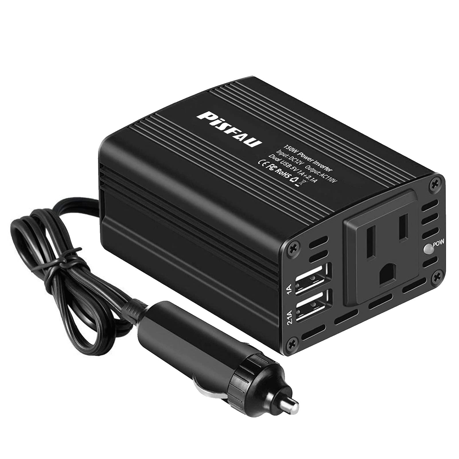 Mua 150W Power Inverter 12V DC to 110V AC Car Plug Adapter Outlet Converter  with  Dual USB AC car Charger for Laptop Computer trên Amazon Mỹ chính  hãng 2023 | Giaonhan247