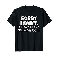 Funny Boating Shirt I Have Plans with my Boat Lake Tee T-Shirt