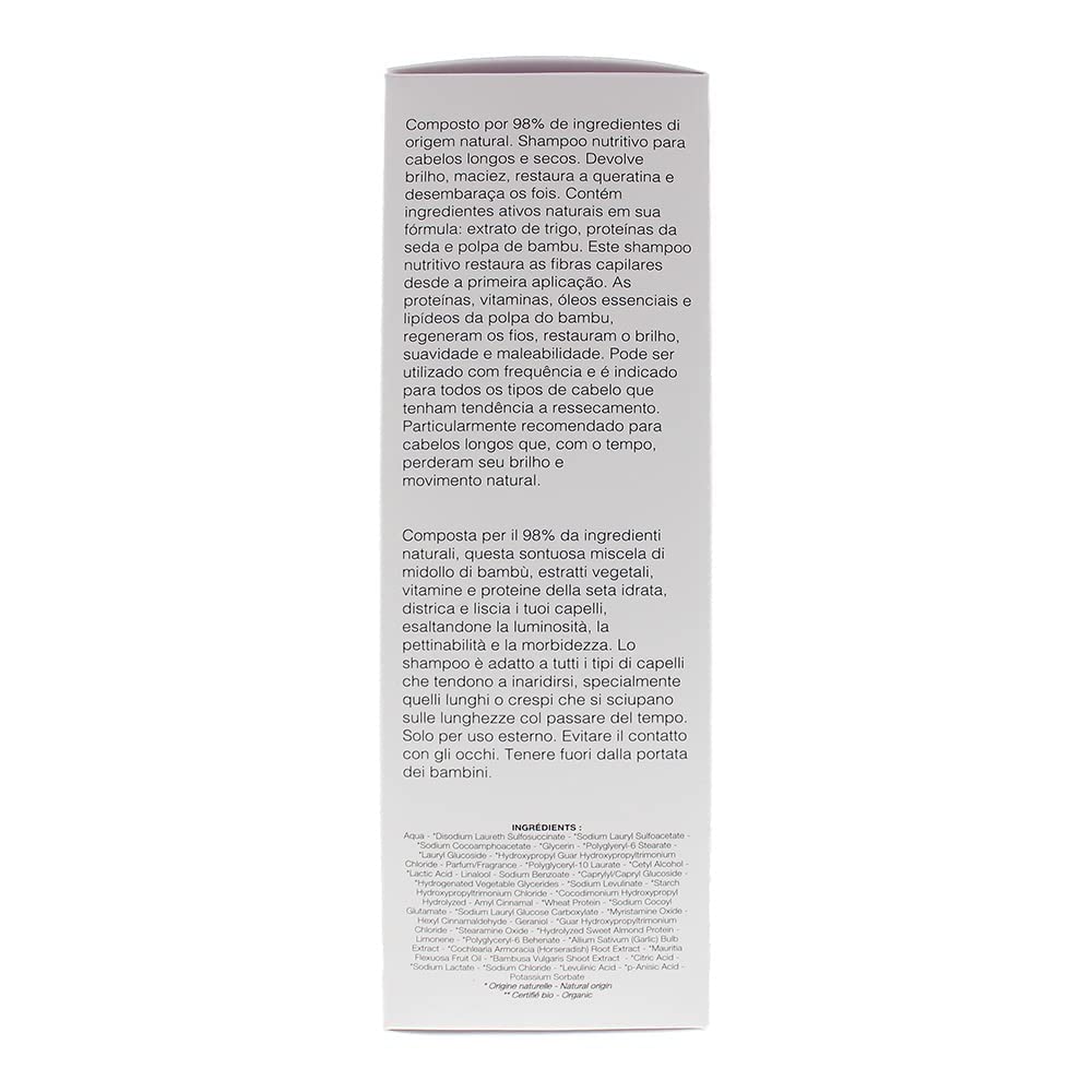 Leonor Greyl Paris - Shampooing Creme Moelle de Bambou - Hydrating Shampoo For Long, Dry, Or Frizzy Hair - Natural Anti-Frizz Shampoo (6.7 Fl Oz)