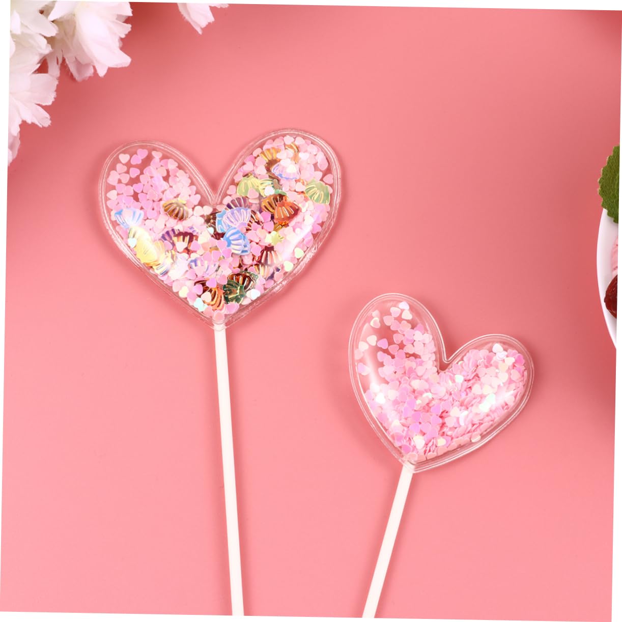 8pcs Birthday Baby Wall Grid Accessories The Wedding Party Cute Cake Picks Women Finger Watch Cakes Confetti Star Shape Heart Shower Good Mood Decor Cake Toppers Paper Cup Love