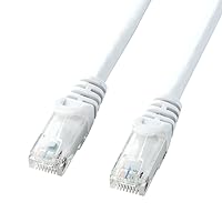 Sanwa Supply LA-Y6-10W CAT6LAN Cable (32.8 ft (10 m) UTP 1Gbps/250MHz RJ45 Crack Prevention, White