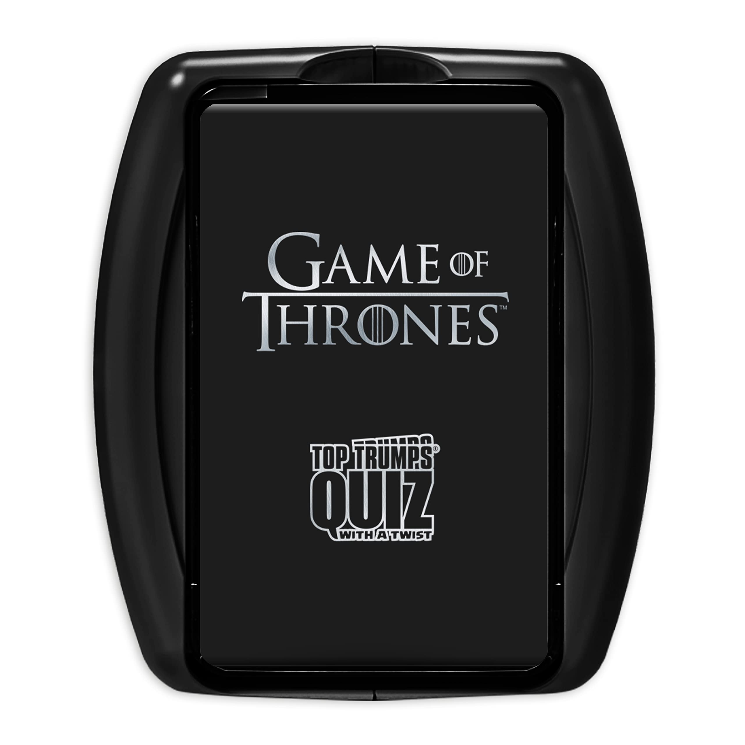 Top Trumps Game of Thrones Quiz Game; Entertaining Trivia About Your Favorite Westeros Characters The Starks, Lannisters, Baratheons, and More | Fun for Ages 18 & up