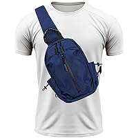 Crossbody Sling Bag for Women Men, Nylon Small Sling Backpack Chest Bag Cross Body Bag Hiking Travel Outdoor USB Charger Port