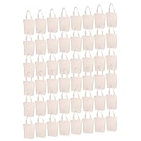 79228 Canvas Tote Bags, 13” x 15”, Pack of 50, Natural Color