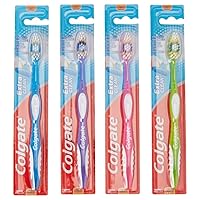 Extra Clean Full Head Toothbrush, Soft, Assorted Colors (Pack of 12)