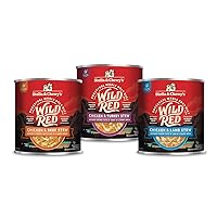 Stella & Chewy's Wild Red Wet Dog Food Variety Pack Stews High Protein Recipes, 10 Ounce (Pack of 3)