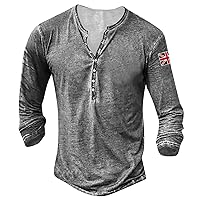 DuDubaby Mens V Neck T Shirts Graphic and Embroidered Fashion Shirt Summer Long Sleeve Printed Tops