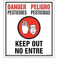 Danger: Pesticides, Keep Out, No Entry Sign Bilingual - J. J. Keller and Associates - 14