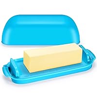 2 Packs Silicone Butter Mold, Butter Tray with Lid, Large Butter Maker with Silicone Spatula, Rectangle Container for Homemade Herbed Garlic Butter