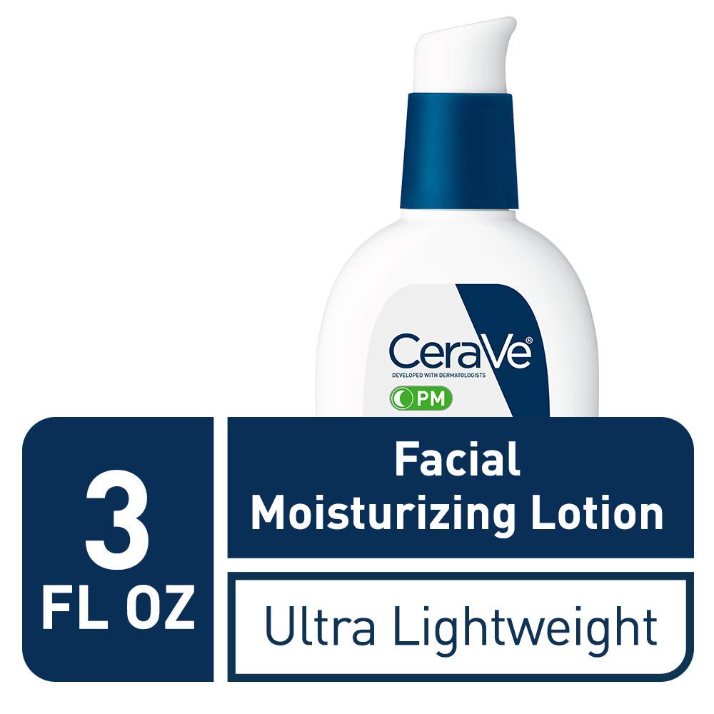 Cerave Facial Moisturizing Lotion for Nighttime, Ultra Lightweight, 3 Oz, 3 Ounces
