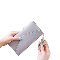 Andongnywell Clearance Women's RFID Blocking Tri-fold Leather Wallet Ultra Slim Purse Multi-Function Plug-in Handbag