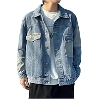 Workwear Jacket Jacket Boys Spring And Autumn Korean Style Denim Jacket Men's Autumn Jacket