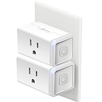 Plug HS103P2, Smart Home Wi-Fi Outlet Works with Alexa, Echo, Google Home & IFTTT, No Hub Required, Remote Control,15 Amp,UL Certified, (Pack of 2) White