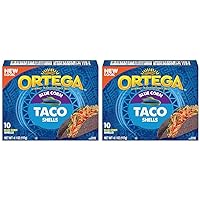 Ortega Taco Shells, Blue Corn, 10 Count (Pack of 2)