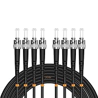 100Meters 328ft ST to ST Outdoor Armored 4 Core 9/125 SM Fiber Optic Cable Jumper Optical Patch Cord Singlemode ST-ST