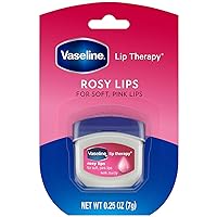 Vaseline, Rosy Lips, Lip Therapy.25 OZ, (Pack of 3), Violet, 75.0Ounce