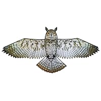In the Breeze 3375 — 70-inch Great Horned Owl Kite — Realistic Printed Bird of Prey Kite; Single-Line Easy-Flying; Kite Line Included…