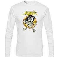 Anthrax Not Skull Men's Long Sleeve t-Shirt L White