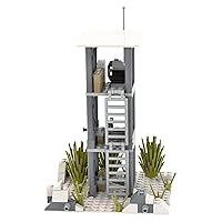 Snow Battle Front Line Watchtower Building Block Set(93PCS), WWII Military Themed Construction Toys.Suitable for Ages 8-12+.