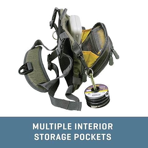 Bear Creek Micro Fishing Chest Pack, Fits up to 4 Tackle/Fly Boxes, 1674 CU in / 27 L