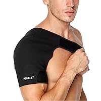 Shoulder Support - Neoprene Adjustable Shoulder Compression Brace Shoulder Strap Wrap Belt Band for Men Women Rotator Cuff Tear Injury Recovery, Fits Left or Right Shoulder (Right Shoulder)