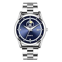 Wrist Watch for Men, Business Style Analog Quartz Men's Watch with Calenda, Classic Gent's Watch with Stainless Steel Strap