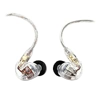 Shure SE535-CL Professional Sound Isolating Earphones, High Definition Sound + Natural Bass, Three Drivers, In-Ear Fit, Detachable Cable, Durable Quality - Clear