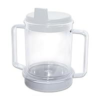 Clear Spouted Cup with Two Handles, Weighted, 1 Count