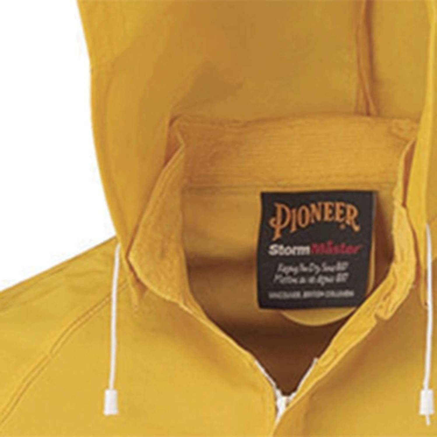 Pioneer Repel Rain Gear Safety Jacket & Bib Pants -Waterproof & Windproof PVC Work Suit for Men - 3 PC with Detachable Hood