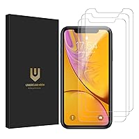 UNBREAKcable Shatterproof Tempered Glass Screen Protector for iPhone 11/ iPhone XR [3-Pack] [Easy Installation Frame] [9H Hardness] [99.99% HD Clear][Bubble Free] for Apple 6.1''