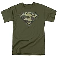 Popfunk Classic Camo Superman Logo S Shield Green T Shirt & Stickers