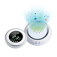 Hear Audio Baby Monitor with Ultra-Low Radiation Safe Technology, Breathing Sensor, Night Light and White Noise Silencer for Reception up to 2000 feet (Without Breathing Sensor Mat)