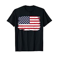 Vintage USA American Flag 4th Of July Patriotic Men Women T-Shirt