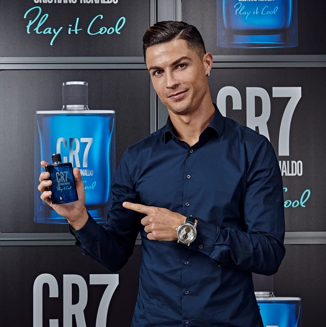 CRISTIANO RONALDO Eau De Toilette Cologne Scent for Men - With Mandarin, Bergamot, Lavender, and Musk - From Cristiano Ronaldo's Original Men's Fragrance Collection - 3.4 oz