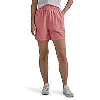 Lee Women's Ultra Lux Mid-Rise Relaxed Fit Pull-on Short
