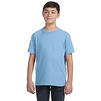 Youth 100% Cotton Jersey Crew Neck Short Sleeve Tee